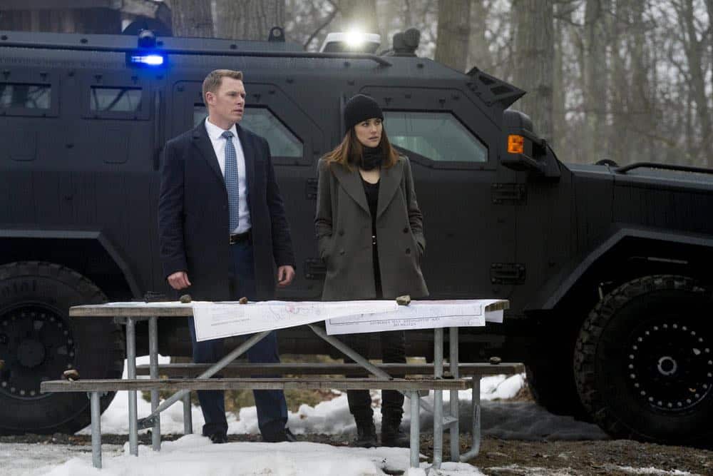 THE BLACKLIST -- "Nicholas T. Moore (#110)" Episode 520 -- Pictured: (l-r) Diego Klattenhoff as Donald Ressler, Megan Boone as Elizabeth Keen -- (Photo by: Scott Gries/NBC)