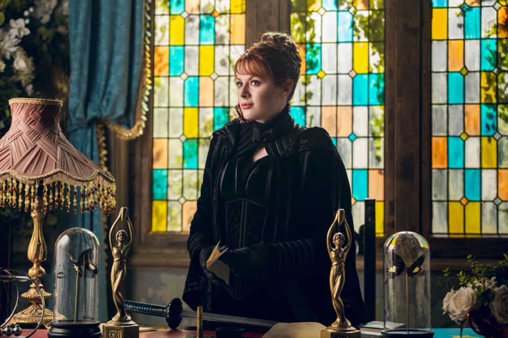 Emily Beecham as The Widow - Into the Badlands _ Season 3, Episode 2 - Photo Credit: Aidan Monaghan/AMC