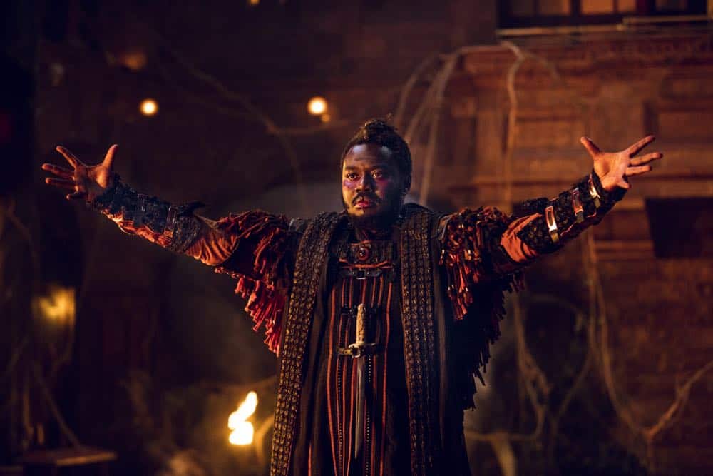 Babou Ceesay as Pilgrim- Into the Badlands _ Season 3, Episode 2 - Photo Credit: Aidan Monaghan/AMC