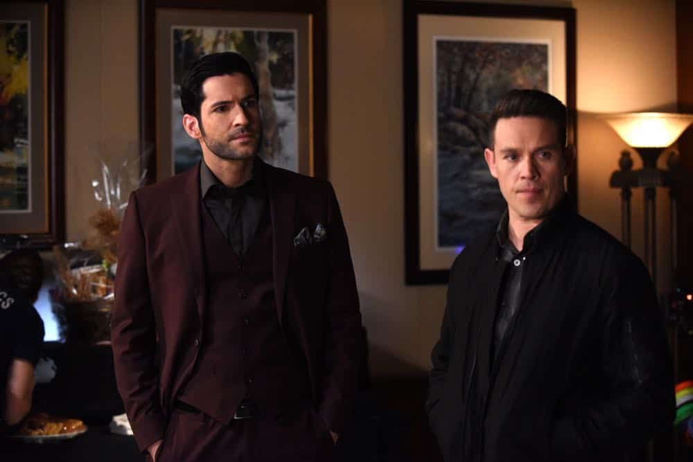LUCIFER: L-R: Tom Ellis and Kevin Alejandro in the “All Hands on Decker” episode of LUCIFER airing Monday, April 30 (8:00-9:00 PM ET/PT) on FOX. CR: FOX