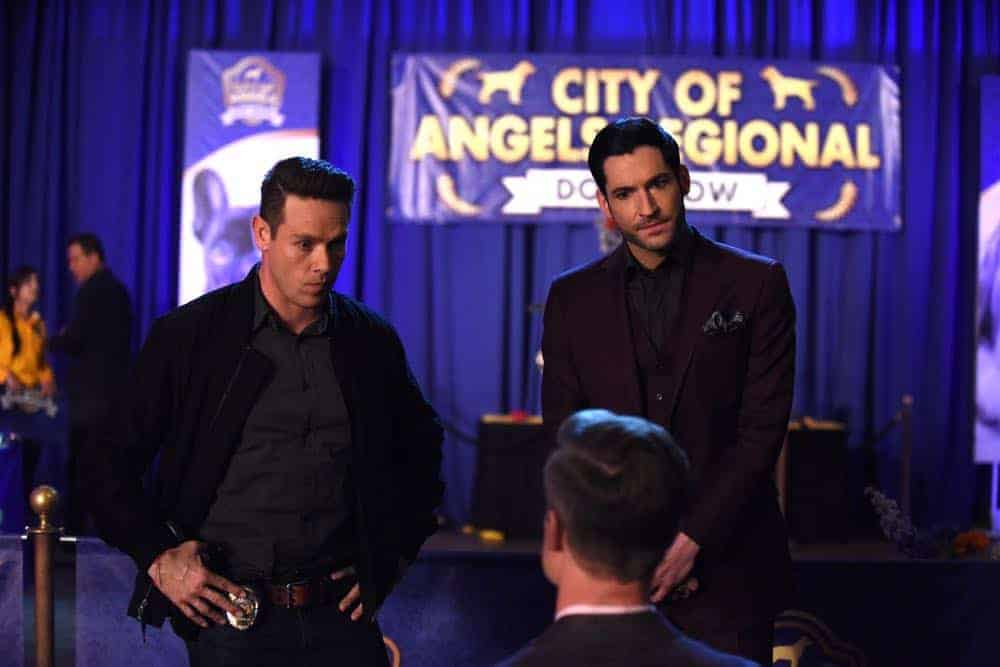 LUCIFER: L-R: Kevin Alejandro and Tom Ellis in the “All Hands on Decker” episode of LUCIFER airing Monday, April 30 (8:00-9:00 PM ET/PT) on FOX. CR: FOX