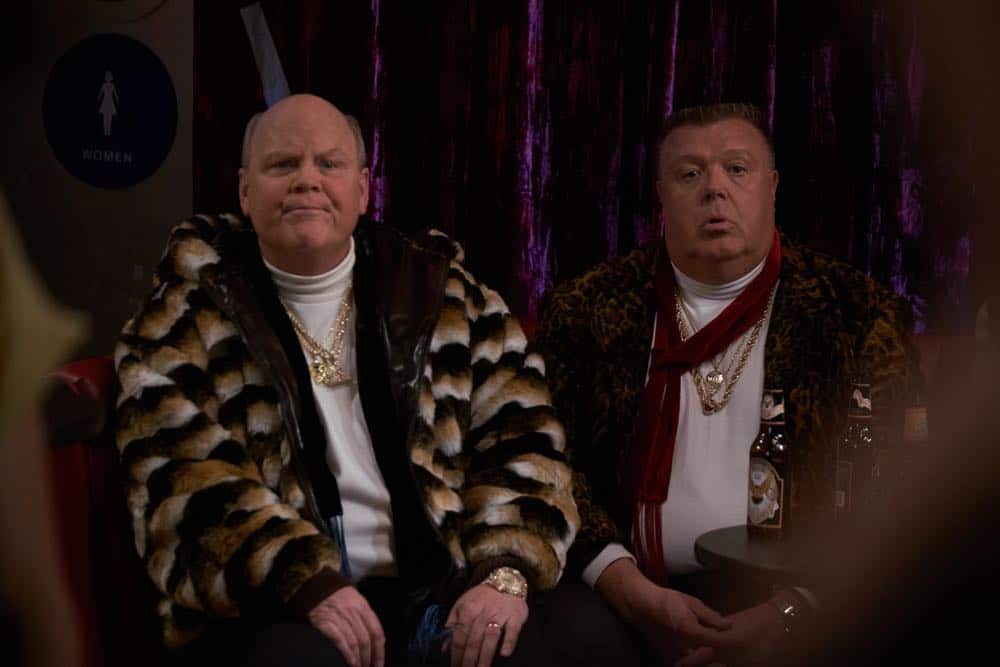 BROOKLYN NINE-NINE: L-R: Dirk Blocker and Joel McKinnon Miller in the “Bachelor/ette Party” episode of BROOKLYN NINE-NINE airing Sunday, April 29 (8:30-9:00 PM ET/PT) on FOX. CR: FOX