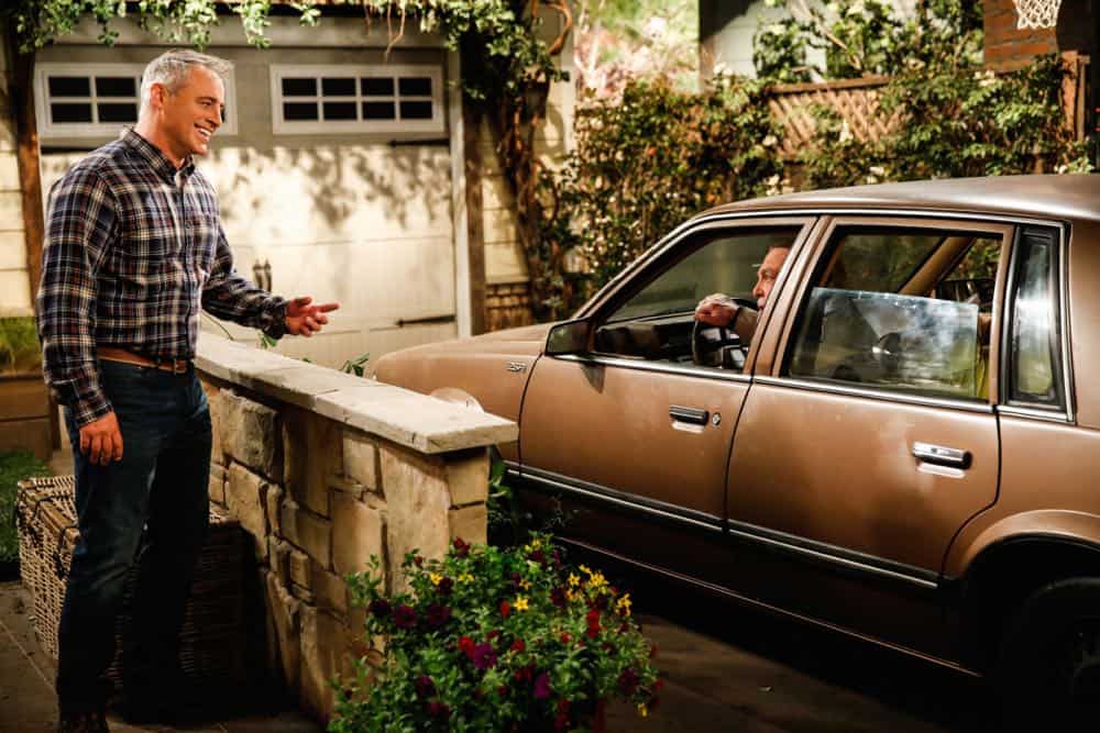 "The Burns System" -- Adam is thrilled and honored to help Joe buy a new car but is caught off guard when Joe suddenly becomes irritable and the negotiations go off track. Also, Andi discovers Emme has been hiding a pet snake and has to figure out a way to get rid of it, on MAN WITH A PLAN, Monday, April 30 (8:30-9:00 PM, ET/PT) on the CBS Television Network. Pictured (L-R) Matt LeBlanc as Adam Burns, Stacy Keach as Joe Burns Photo: Cliff Lipson/CBS é2018 CBS Broadcasting, Inc. All Rights Reserved
