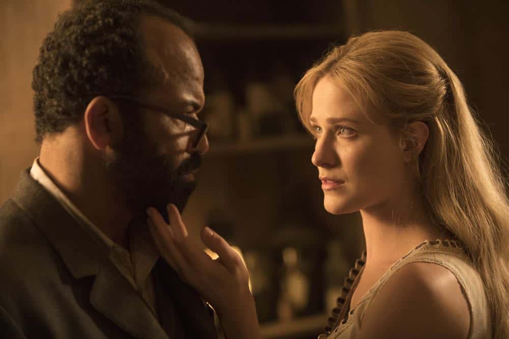 Episode 13 (season 2, episode 3), debut 5/6/18: Jeffrey Wright, Evan Rachel Wood. photo: John P. Johnson/HBO