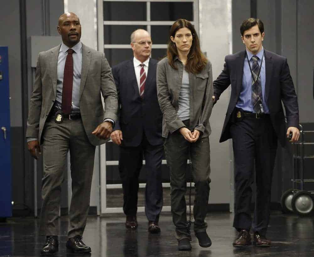 THE ENEMY WITHIN -- "Pilot" Episode -- Pictured: (l-r) Jennifer Carpenter as Erica Shepherd, Morris Chestnut as Will Keaton -- (Photo by: Will Hart/NBC)