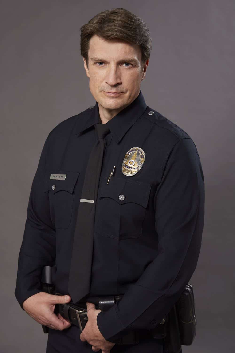 THE ROOKIE - ABC's "The Rookie" stars Nathan Fillion as John Nolan. (ABC/Kevin Foley)