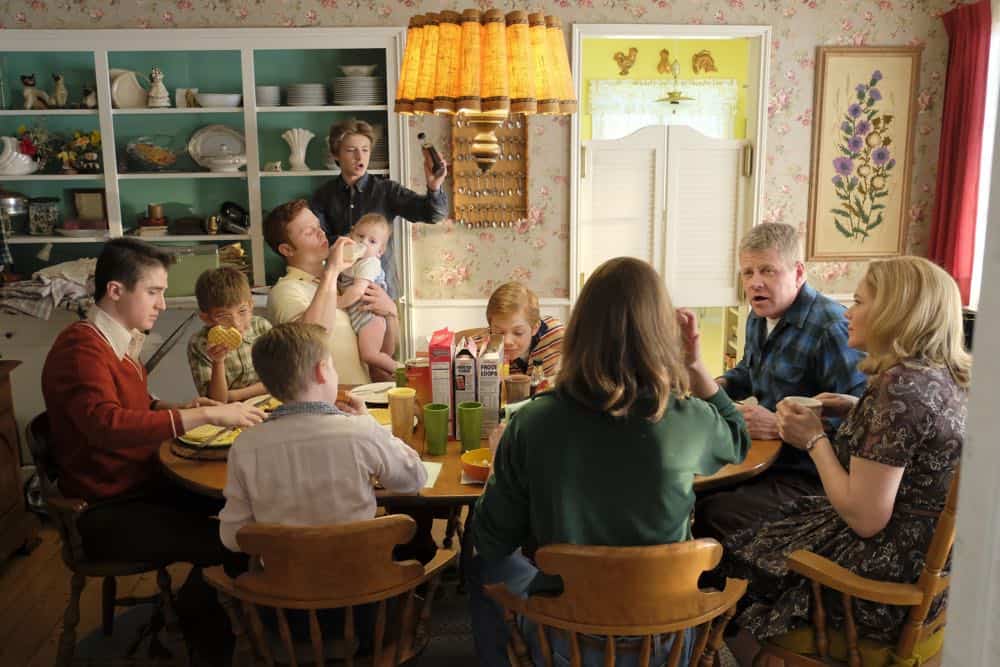THE KIDS ARE ALRIGHT - "Pilot" - Set in the 1970s, this ensemble comedy follows a traditional Irish-Catholic family, the Clearys, as they navigate big and small changes during one of America's most turbulent decades. In a working-class neighborhood outside Los Angeles, Mike and Peggy raise eight boisterous boys who live out their days with little supervision. The household is turned upside down when oldest son Lawrence returns home and announces he's quitting the seminary to go off and "save the world." Times are changing and this family will never be the same. There are 10 people, three bedrooms, one bathroom and everyone in it for themselves. (ABC/Tony Rivetti) SAWYER BARTH, SANTINO BARNARD, CALEB MARTIN FOOTE, CHRISTOPHER PAUL RICHARDS, JACK GORE, MICHAEL CUDLITZ, MARY MCCORMACK