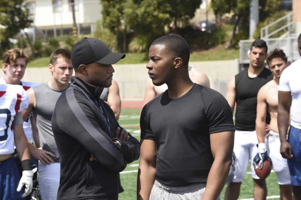 All American - Pictured (L-R): Taye Diggs as Billy Baker and Daniel Ezra as Spencer James -- Photo: Ray Mickshaw/The CW -- é 2018 The CW Network, LLC. All Rights Reserved All American - Pictured (L-R): Taye Diggs as Billy Baker and Daniel Ezra as Spencer James -- Photo: Ray Mickshaw/The CW -- é 2018 The CW Network, LLC. All Rights Reserved