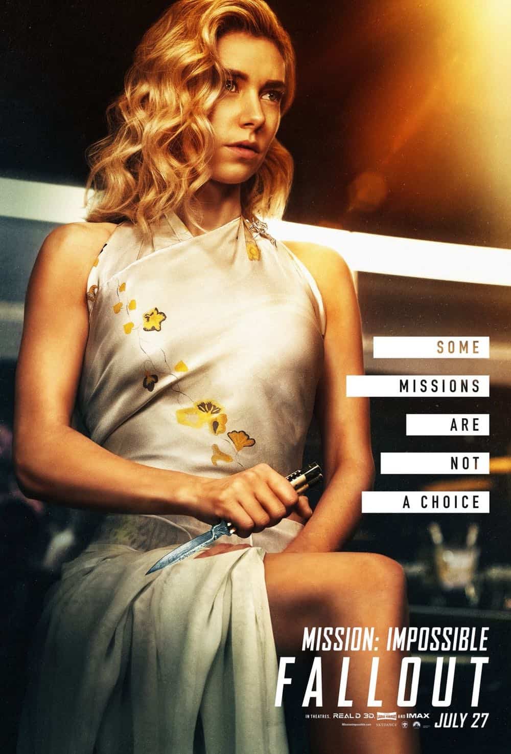 Mission Impossible Fallout Character Movie Poster Vanessa Kirby Mission Impossible Fallout Character Movie Poster Vanessa Kirby