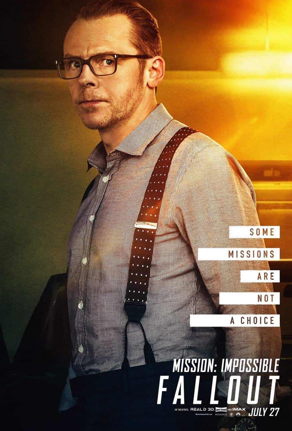 Mission Impossible Fallout Character Movie Poster Simon Pegg Mission Impossible Fallout Character Movie Poster Simon Pegg