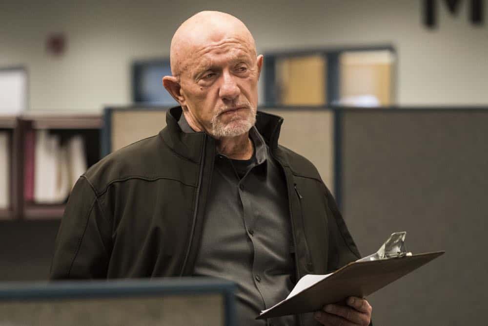Jonathan Banks as Mike Ehrmantraut - Better Call Saul _ Season 4, Episode 1 - Photo Credit: Nicole Wilder/AMC/Sony Pictures Television