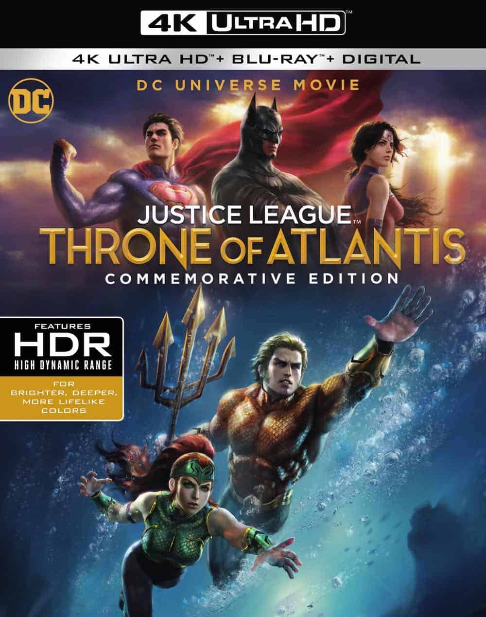 JUSTICE LEAGUE: THRONE OF ATLANTIS Commemorative Edition 4K