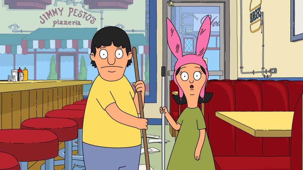 BOB'S BURGERS: Convinced she’s met the love of her life, Tina decides to disguise herself as a boy and sneak into the Boyz 4 Now auditions to find him. Back at the Restaurant, Teddy asks the rest of the Belcher gang to nurse his baby rat back to health in the “Just One of the Boyz 4 Now for Now” Season Premiere and 150th episode of BOB’S BURGERS airing Sunday, September 30 (8:30-9:00 PM ET/PT) on FOX. BOB'S BURGERS™ and © 2018 TCFFC ALL RIGHTS RESERVED. CR: FOX