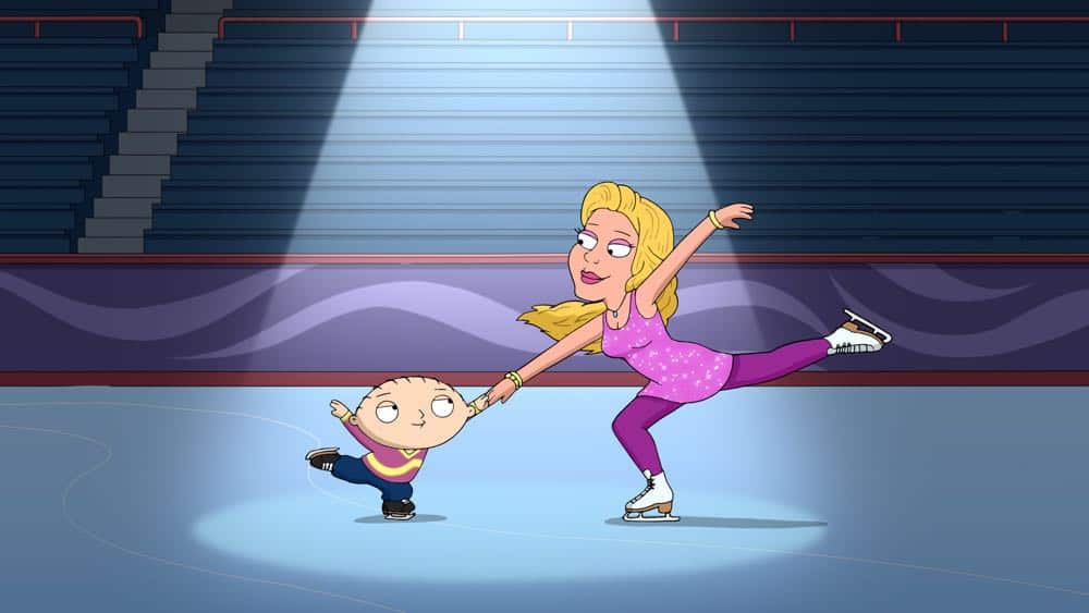 FAMILY GUY: Johnny Weir and Tara Lipinski guest voice in an all-new “The Griffin Winter Games” episode of FAMILY GUY airing Sunday, Nov. 18 (9:00-9:30 PM ET/PT) on FOX. FAMILY GUY ™ and © 2018 TCFFC ALL RIGHTS RESERVED. CR: FOX