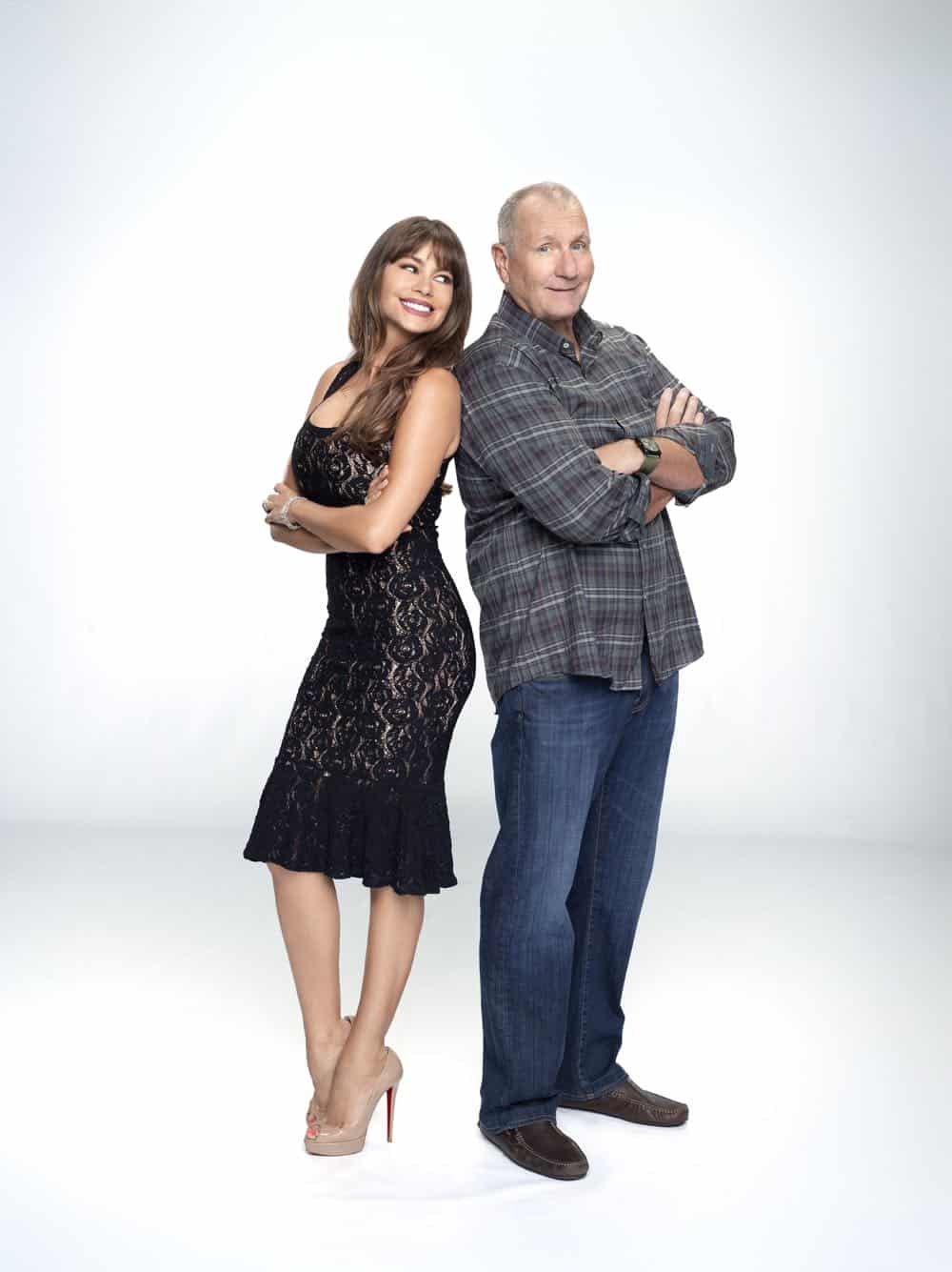 MODERN FAMILY - ABC's "Modern Family" stars Sofia Vergara as Gloria Delgado-Pritchett, and Ed O'Neill as Jay Pritchett. (ABC/Robert Ashcroft)