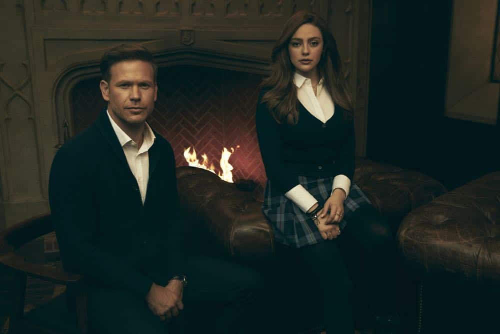 Legacies -- Image Number: LGC1_GROUP_2_0001r.jpg -- Pictured (L-R): Matthew Davis as Alaric and Danielle Rose Russell as Hope -- Photo: Miller Mobley/The CW -- é 2018 The CW Network, LLC. All Rights Reserved. Legacies -- Image Number: LGC1_GROUP_2_0001r.jpg -- Pictured (L-R): Matthew Davis as Alaric and Danielle Rose Russell as Hope -- Photo: Miller Mobley/The CW -- é 2018 The CW Network, LLC. All Rights Reserved.