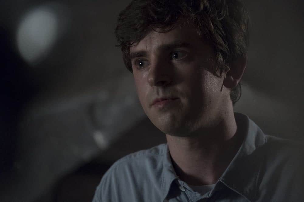 THE GOOD DOCTOR - "Hello" - Shaun’s (Freddie Highmore) proposed treatment for a homeless patient puts him and Jared (Chuku Modu) in Andrews’ (Hill Harper) crosshairs. Meanwhile, Claire (Antonia Thomas) tries to overcome Melendez’s (Nicholas Gonzalez) reluctance to do a risky heart operation while Glassman (Richard Schiff) must overcome his personal feelings about his oncologist, Dr. Marina Blaize (guest star Lisa Edelstein), and face a difficult decision about his health, on the season premiere of "The Good Doctor," MONDAY, SEPT. 24 (10:00-11:00 p.m. EDT), on The ABC Television Network. (ABC/Jeff Weddell) FREDDIE HIGHMORE