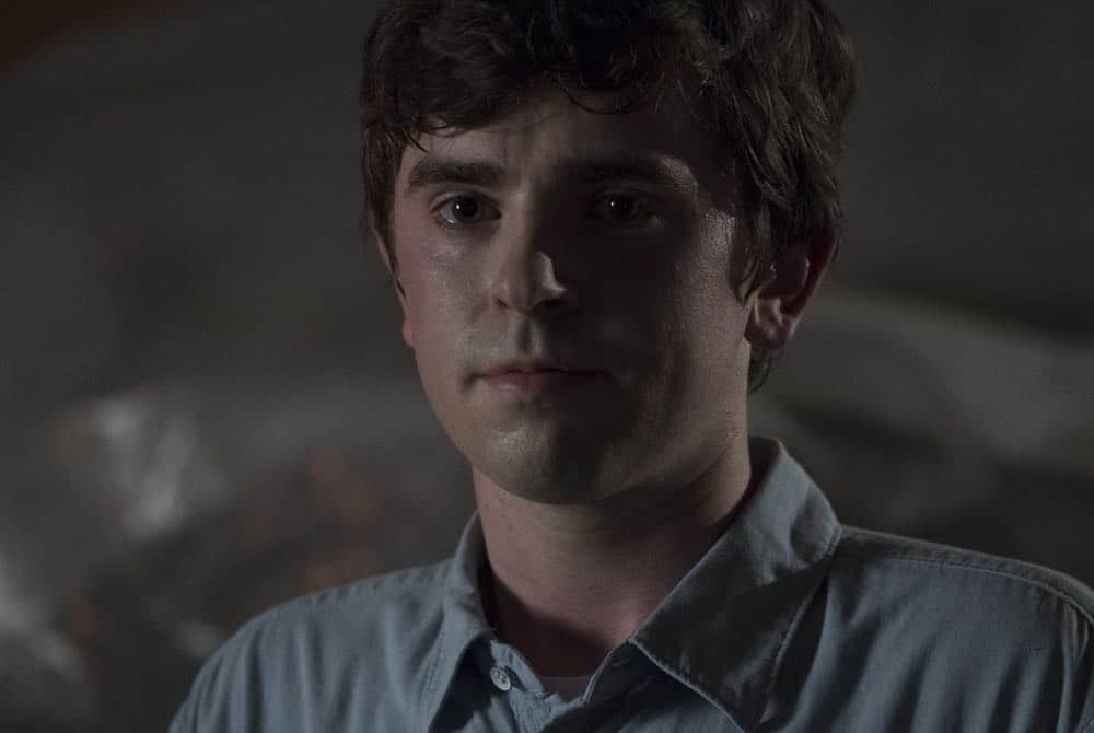 THE GOOD DOCTOR - "Hello" - Shaun’s (Freddie Highmore) proposed treatment for a homeless patient puts him and Jared (Chuku Modu) in Andrews’ (Hill Harper) crosshairs. Meanwhile, Claire (Antonia Thomas) tries to overcome Melendez’s (Nicholas Gonzalez) reluctance to do a risky heart operation while Glassman (Richard Schiff) must overcome his personal feelings about his oncologist, Dr. Marina Blaize (guest star Lisa Edelstein), and face a difficult decision about his health, on the season premiere of "The Good Doctor," MONDAY, SEPT. 24 (10:00-11:00 p.m. EDT), on The ABC Television Network. (ABC/Jeff Weddell) FREDDIE HIGHMORE
