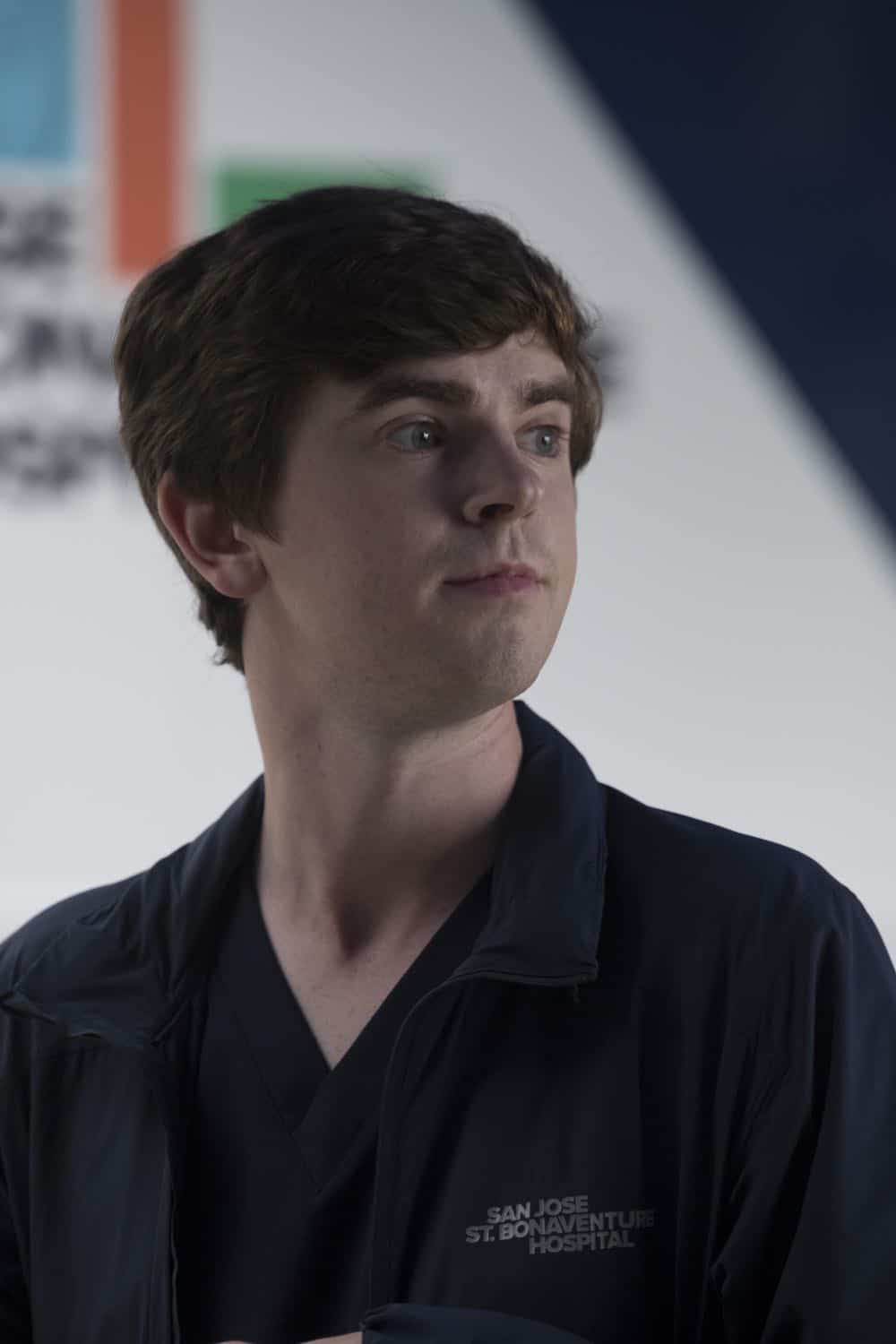 THE GOOD DOCTOR - "Hello" - Shaun’s (Freddie Highmore) proposed treatment for a homeless patient puts him and Jared (Chuku Modu) in Andrews’ (Hill Harper) crosshairs. Meanwhile, Claire (Antonia Thomas) tries to overcome Melendez’s (Nicholas Gonzalez) reluctance to do a risky heart operation while Glassman (Richard Schiff) must overcome his personal feelings about his oncologist, Dr. Marina Blaize (guest star Lisa Edelstein), and face a difficult decision about his health, on the season premiere of "The Good Doctor," MONDAY, SEPT. 24 (10:00-11:00 p.m. EDT), on The ABC Television Network. (ABC/Jeff Weddell) FREDDIE HIGHMORE