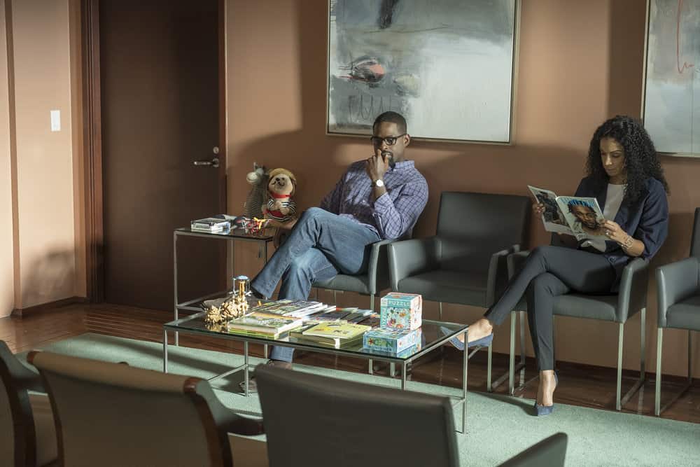 THIS IS US -- "Ave Maria" Episode 301 -- Pictured: (l-r) Sterling K. Brown as Randall, Susan Kelechi Watson as Beth -- (Photo by: Ron Batzdorff/NBC)