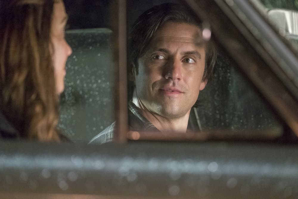 THIS IS US -- "Ave Maria" Episode 301 -- Pictured: (l-r) Mandy Moore as Rebecca, Milo Ventimiglia as Jack -- (Photo by: Ron Batzdorff/NBC)
