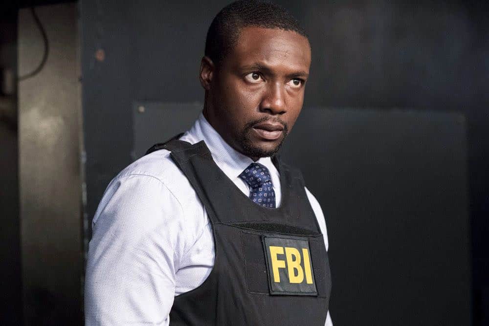 BLINDSPOT -- "Hella Duplicitous" Episode 401 -- Pictured: Rob Brown as Edgar Reade -- (Photo by: Virginia Sherwood/NBC/Warner Bros.)