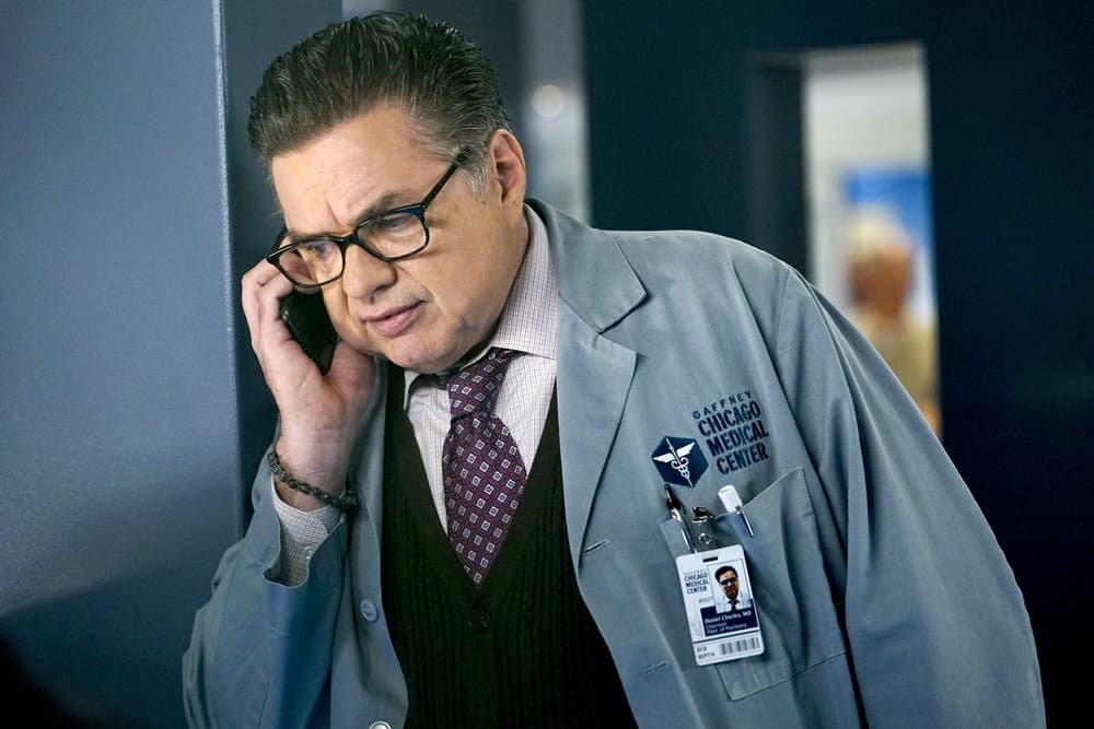 CHICAGO MED -- "Be My Better Half" Episode 401 -- Pictured: Oliver Platt as Dr. Daniel Charles -- (Photo by: Elizabeth Sisson/NBC) CHICAGO MED -- "Be My Better Half" Episode 401 -- Pictured: Oliver Platt as Dr. Daniel Charles -- (Photo by: Elizabeth Sisson/NBC)