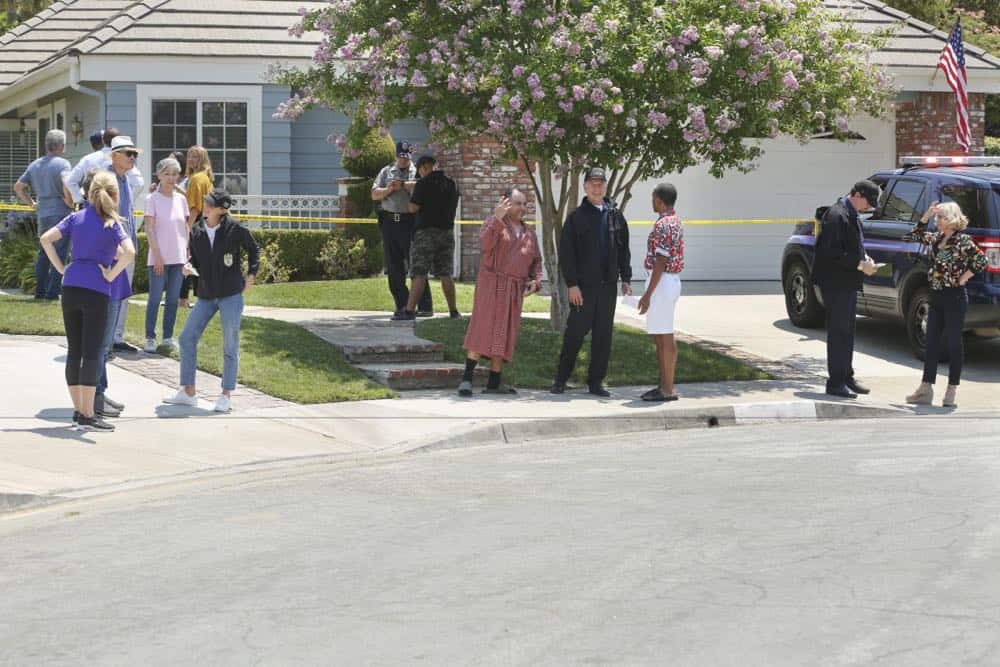 "Love Thy Neighbor" - After a Navy lieutenant is found murdered in his hot tub, the team interviews several families in the victimÃÂs peculiar neighborhood. Also, Torres must face the consequences after a volatile night out with Palmer, on NCIS, Tuesday, Oct. 2 (8:00-9:00 PM, ET/PT) on the CBS Television Network. Pictured: Emily Wickersham, Mark Harmon. Photo: Michael Yarish/CBS é2018 CBS Broadcasting, Inc. All Rights Reserved