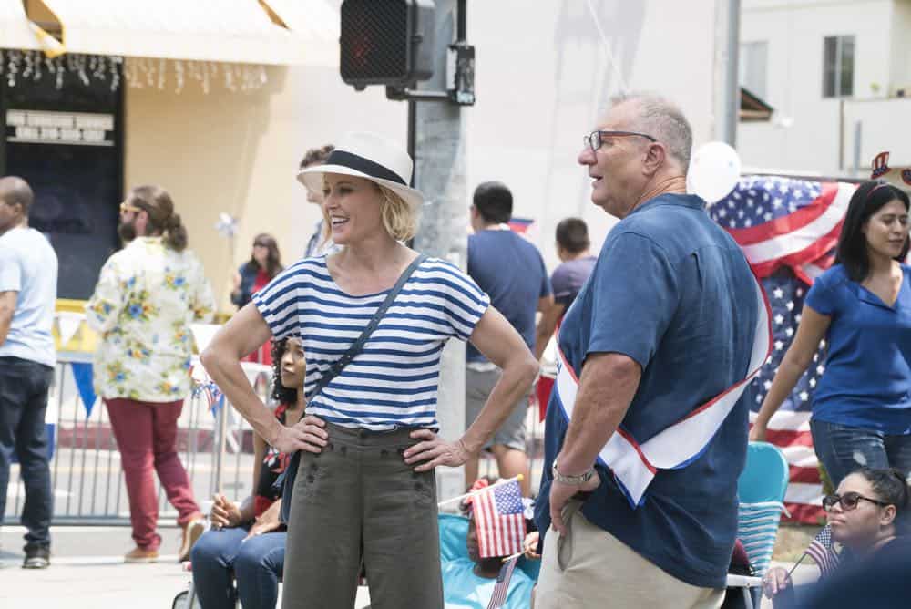 MODERN FAMILY - "I Love a Parade" - The Pritchett-Dunphy-Tucker clan are going to be setting off more than a few fireworks when they get together at the annual Fourth of July parade where Jay will be acting as the grand marshal. Meanwhile, Haley’s goodbye with Arvin before his trip to Switzerland doesn’t go as well as she pictured it and is distracted by the return of an old flame during the 10th season premiere, on "Modern Family," WEDNESDAY, SEPT. 26 (9:00-9:31 p.m. EDT), on The ABC Television Network. (ABC/Kelsey McNeal) JULIE BOWEN, ED O'NEILL MODERN FAMILY - "I Love a Parade" - The Pritchett-Dunphy-Tucker clan are going to be setting off more than a few fireworks when they get together at the annual Fourth of July parade where Jay will be acting as the grand marshal. Meanwhile, Haley’s goodbye with Arvin before his trip to Switzerland doesn’t go as well as she pictured it and is distracted by the return of an old flame during the 10th season premiere, on "Modern Family," WEDNESDAY, SEPT. 26 (9:00-9:31 p.m. EDT), on The ABC Television Network. (ABC/Kelsey McNeal) JULIE BOWEN, ED O'NEILL