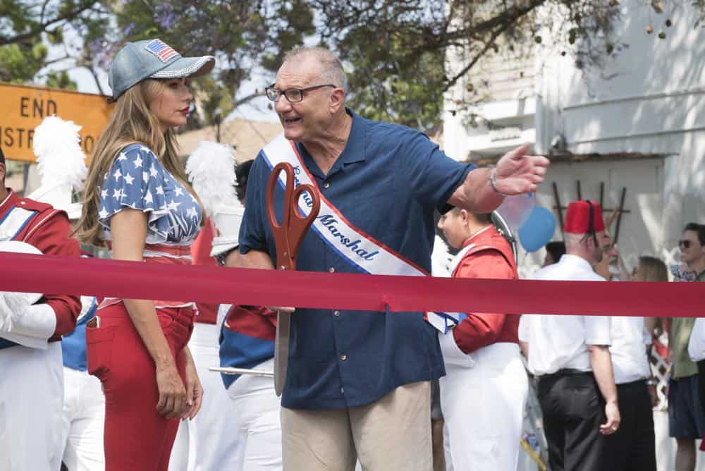 MODERN FAMILY - "I Love a Parade" - The Pritchett-Dunphy-Tucker clan are going to be setting off more than a few fireworks when they get together at the annual Fourth of July parade where Jay will be acting as the grand marshal. Meanwhile, Haley’s goodbye with Arvin before his trip to Switzerland doesn’t go as well as she pictured it and is distracted by the return of an old flame during the 10th season premiere, on "Modern Family," WEDNESDAY, SEPT. 26 (9:00-9:31 p.m. EDT), on The ABC Television Network. (ABC/Kelsey McNeal) SOFIA VERGARA, ED O'NEILL MODERN FAMILY - "I Love a Parade" - The Pritchett-Dunphy-Tucker clan are going to be setting off more than a few fireworks when they get together at the annual Fourth of July parade where Jay will be acting as the grand marshal. Meanwhile, Haley’s goodbye with Arvin before his trip to Switzerland doesn’t go as well as she pictured it and is distracted by the return of an old flame during the 10th season premiere, on "Modern Family," WEDNESDAY, SEPT. 26 (9:00-9:31 p.m. EDT), on The ABC Television Network. (ABC/Kelsey McNeal) SOFIA VERGARA, ED O'NEILL