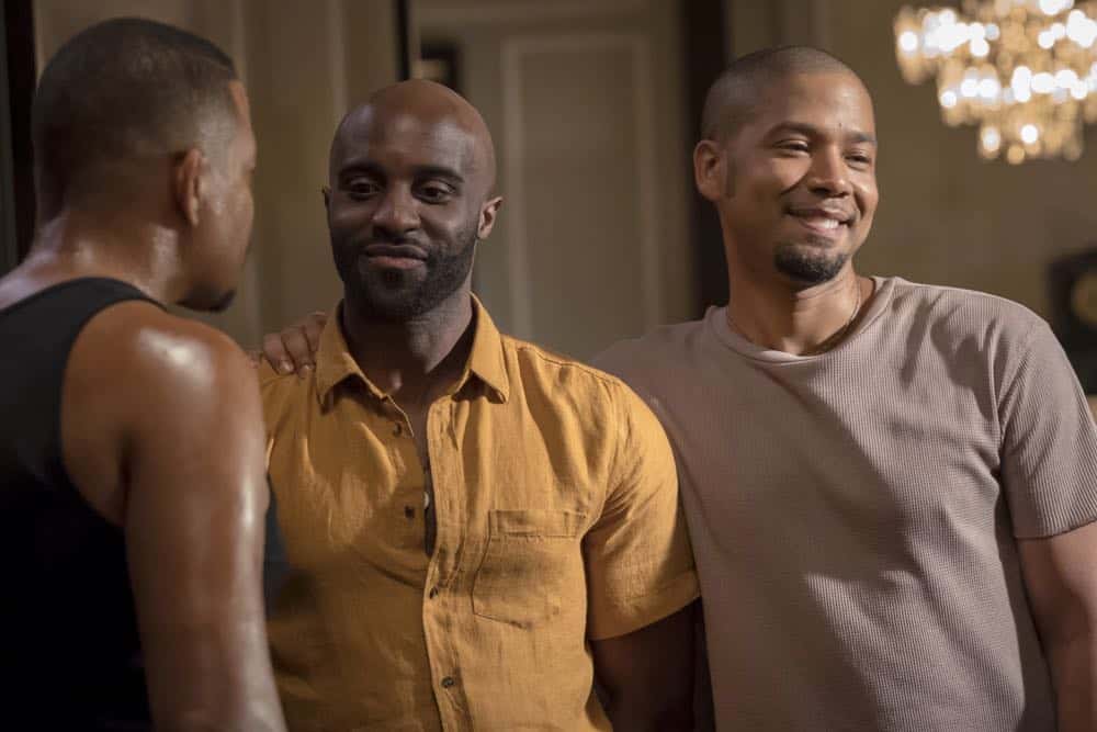 EMPIRE: L-R: Toby Onwumere and Jussie Smollett in the "Steal From the Thief" Season Five premiere episode of EMPIRE airing Wednesday, September 26 (8:00-9:00 PM ET/PT) on FOX. @2018 Fox Broadcasting Co. CR: Chuck Hodes/FOX.