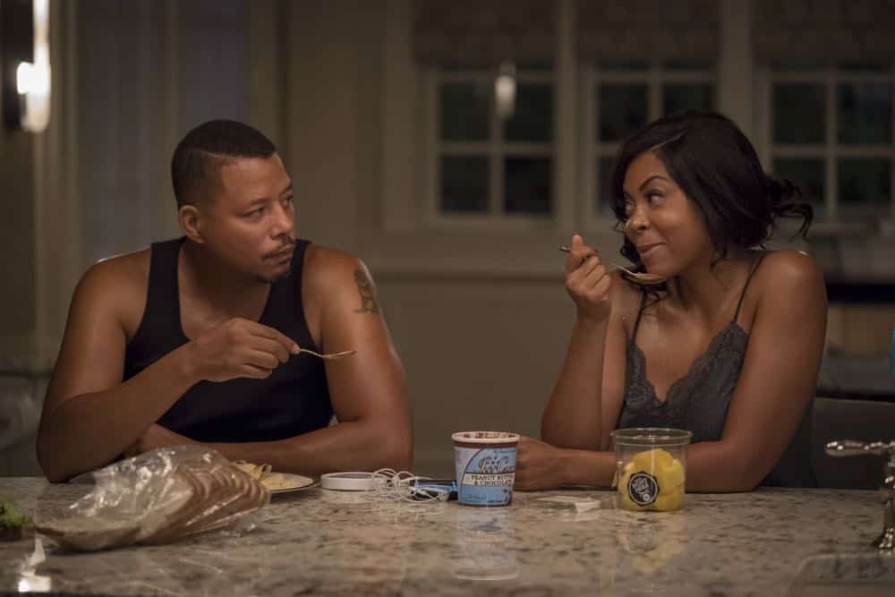 EMPIRE: L-R: Terrence Howard and Taraji P. Henson in the "Steal From the Thief" Season Five premiere episode of EMPIRE airing Wednesday, September 26 (8:00-9:00 PM ET/PT) on FOX. @2018 Fox Broadcasting Co. CR: Chuck Hodes/FOX.
