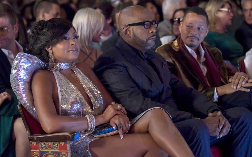 EMPIRE: L-R: Taraji P. Henson, Forest Whitaker and Terrence Howard in the "Steal From the Thief" Season Five premiere episode of EMPIRE airing Wednesday, September 26 (8:00-9:00 PM ET/PT) on FOX. @2018 Fox Broadcasting Co. CR: Chuck Hodes/FOX.