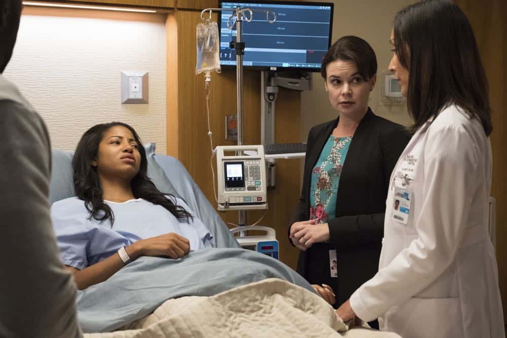 THE GOOD DOCTOR - "Middle Ground" - As Shaun pushes back against Dr. Melendez in order to treat a gravely ill hospital janitor and deal with the return of Lea, Dr. Lim risks a lawsuit and her career to help a teenage girl repair the damage caused by an archaic custom. Meanwhile, Dr. Glassman exercises demanding oversight with Dr. Blaize in choosing a doctor for his brain surgery, on the "The Good Doctor," MONDAY, OCT. 1 (10:00-11:00 p.m. EDT), on The ABC Television Network. (ABC/Bettina Strauss) CAMILLE HYDE, JORDANA LARGY, CHRISTINA CHANG