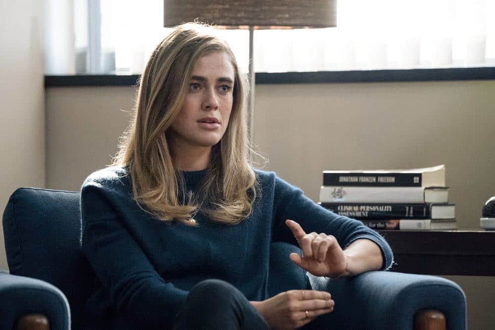 MANIFEST -- "Reentry" Episode 102 -- Pictured: Melissa Roxburgh as Michaela Stone -- (Photo by: Virginia Sherwood/NBC) MANIFEST -- "Reentry" Episode 102 -- Pictured: Melissa Roxburgh as Michaela Stone -- (Photo by: Virginia Sherwood/NBC)