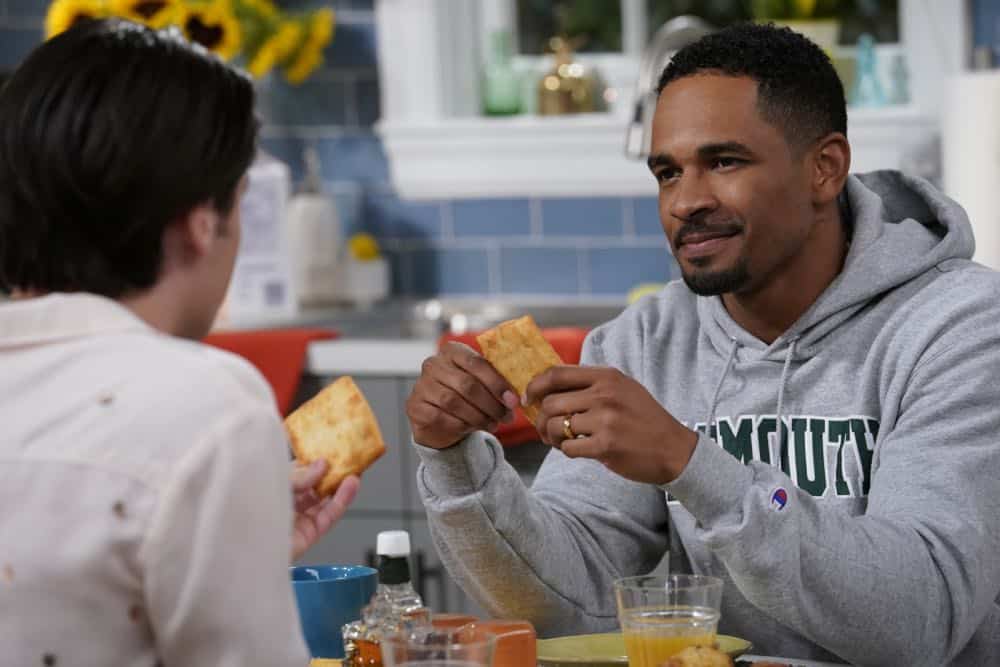 HAPPY TOGETHER stars Damon Wayans Jr. (right) and Amber Stevens West in a comedy about a 30-something happily married couple who begin to reconnect with their younger, cooler selves when Cooper (Felix Mallard, left), an exuberant young pop star drawn to their super ordinary suburban life, unexpectedly moves in with them. HAPPY TOGETHER premieres Monday, October 1st (8:30-9:00 PM, ET/PT) on the CBS Television Network. Photo: Cliff Lipson/CBS é2018 CBS Broadcasting, Inc. All Rights Reserved Photo: Cliff Lipson/CBS é2018 CBS Broadcasting, Inc. All Rights Reserved HAPPY TOGETHER stars Damon Wayans Jr. (right) and Amber Stevens West in a comedy about a 30-something happily married couple who begin to reconnect with their younger, cooler selves when Cooper (Felix Mallard, left), an exuberant young pop star drawn to their super ordinary suburban life, unexpectedly moves in with them. HAPPY TOGETHER premieres Monday, October 1st (8:30-9:00 PM, ET/PT) on the CBS Television Network. Photo: Cliff Lipson/CBS é2018 CBS Broadcasting, Inc. All Rights Reserved Photo: Cliff Lipson/CBS é2018 CBS Broadcasting, Inc. All Rights Reserved