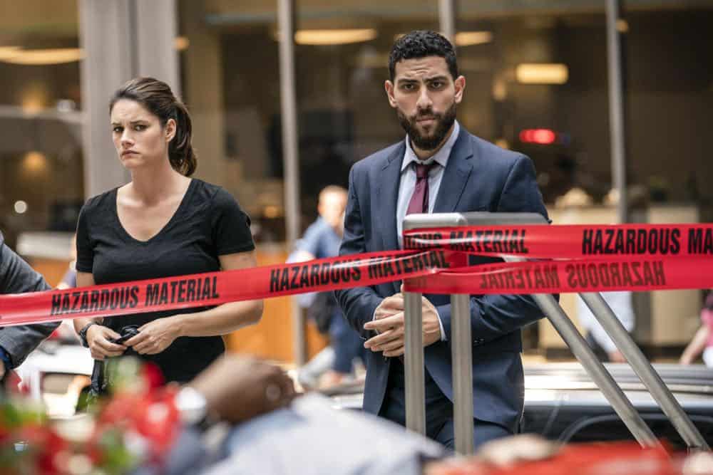 ÃÂGreen BirdsààAfter eight people are fatally poisoned at a deli in New York City, special agents Maggie Bell and OA Zidan trace the crime to an unlikely culprit and conduct a sting operation to prevent further attacks, on FBI, Tuesday, Oct. 2 (9:00-10:00 PM, ET/PT) on the CBS Television Network. Pictured: Missy Peregrym, Zeeko Zaki Photo: Michael Parmelee/CBS é2018 CBS Broadcasting, Inc. All Rights Reserved ÃÂGreen BirdsààAfter eight people are fatally poisoned at a deli in New York City, special agents Maggie Bell and OA Zidan trace the crime to an unlikely culprit and conduct a sting operation to prevent further attacks, on FBI, Tuesday, Oct. 2 (9:00-10:00 PM, ET/PT) on the CBS Television Network. Pictured: Missy Peregrym, Zeeko Zaki Photo: Michael Parmelee/CBS é2018 CBS Broadcasting, Inc. All Rights Reserved