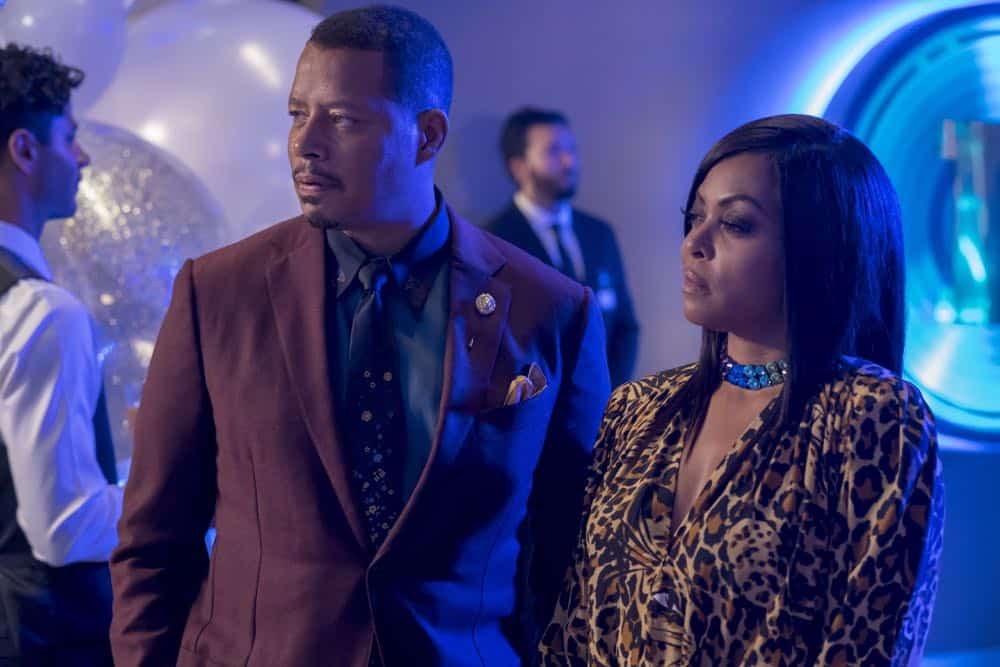 EMPIRE: L-R: Terrence Howard and Taraji P. Henson in the "Pay For Their Presumptions" Season Five episode of EMPIRE airing Wednesday, Oct. 3 (8:00-9:00 PM ET/PT) on FOX. @2018 Fox Broadcasting Co. CR: Chuck Hodes/FOX.