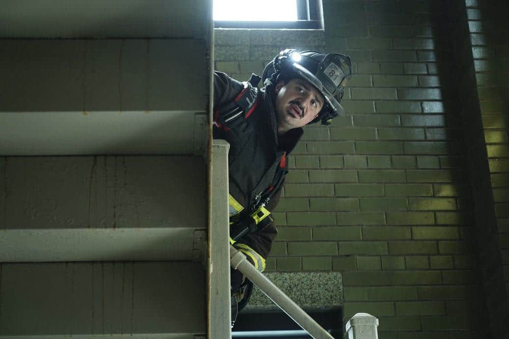 CHICAGO FIRE -- "Going to War" Episode 702 -- Pictured: Yuri Sardarov as Brian "Otis" Zvonecek -- (Photo by: Elizabeth Morris/NBC) CHICAGO FIRE -- "Going to War" Episode 702 -- Pictured: Yuri Sardarov as Brian "Otis" Zvonecek -- (Photo by: Elizabeth Morris/NBC)