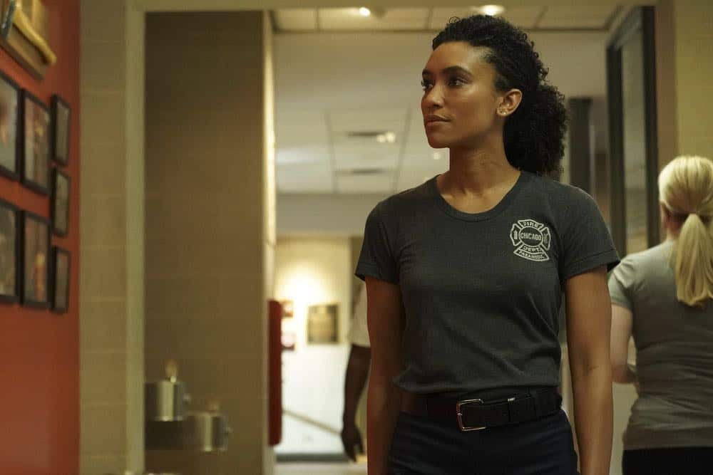 CHICAGO FIRE -- "Going to War" Episode 702 -- Pictured: Annie Ilonzeh as Emily Foster -- (Photo by: Elizabeth Morris/NBC) CHICAGO FIRE -- "Going to War" Episode 702 -- Pictured: Annie Ilonzeh as Emily Foster -- (Photo by: Elizabeth Morris/NBC)