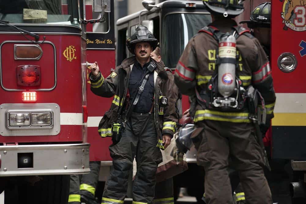 CHICAGO FIRE -- "Going to War" Episode 702 -- Pictured: Yuri Sardarov as Brian "Otis" Zvonecek -- (Photo by: Elizabeth Morris/NBC)