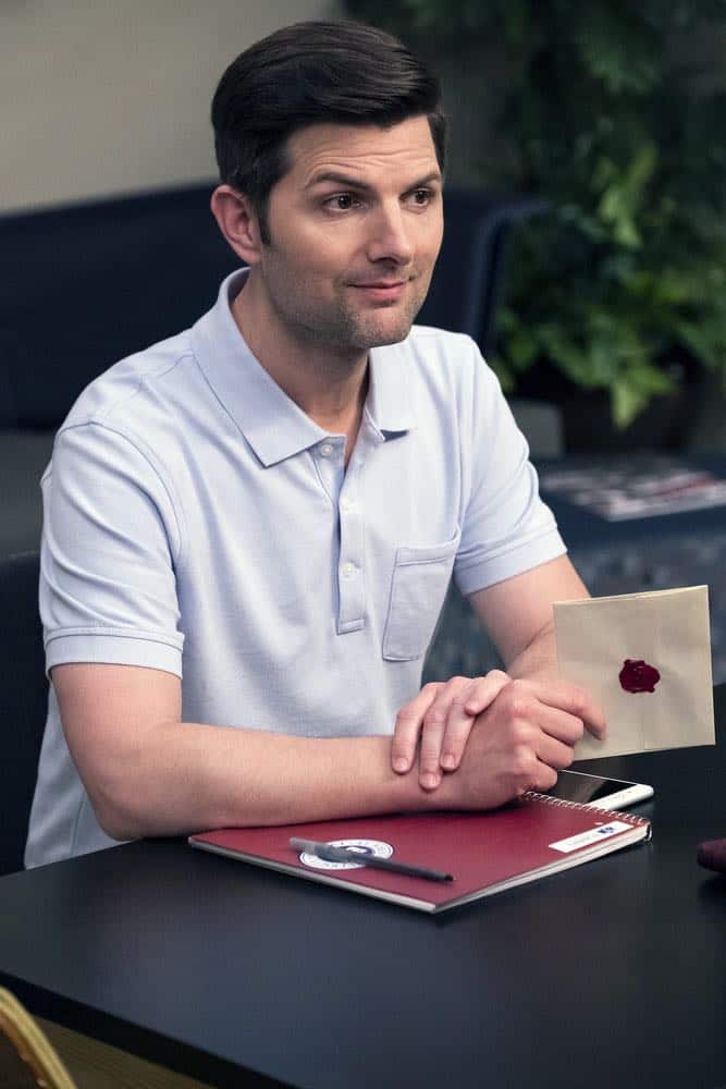 THE GOOD PLACE -- "The Brainy Bunch" Episode 303 -- Pictured: Adam Scott as Trevor -- (Photo by: Justin Lubin/NBC)