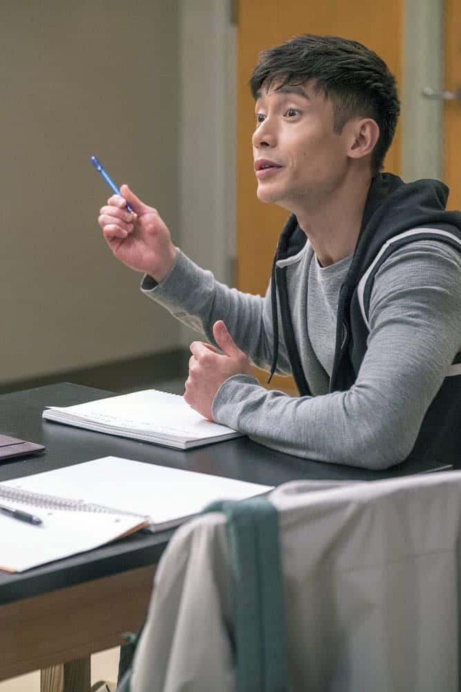 THE GOOD PLACE -- "The Brainy Bunch" Episode 303 -- Pictured: Manny Jacinto as Jason Mendoza -- (Photo by: Ron Batzdorff/NBC) THE GOOD PLACE -- "The Brainy Bunch" Episode 303 -- Pictured: Manny Jacinto as Jason Mendoza -- (Photo by: Ron Batzdorff/NBC)
