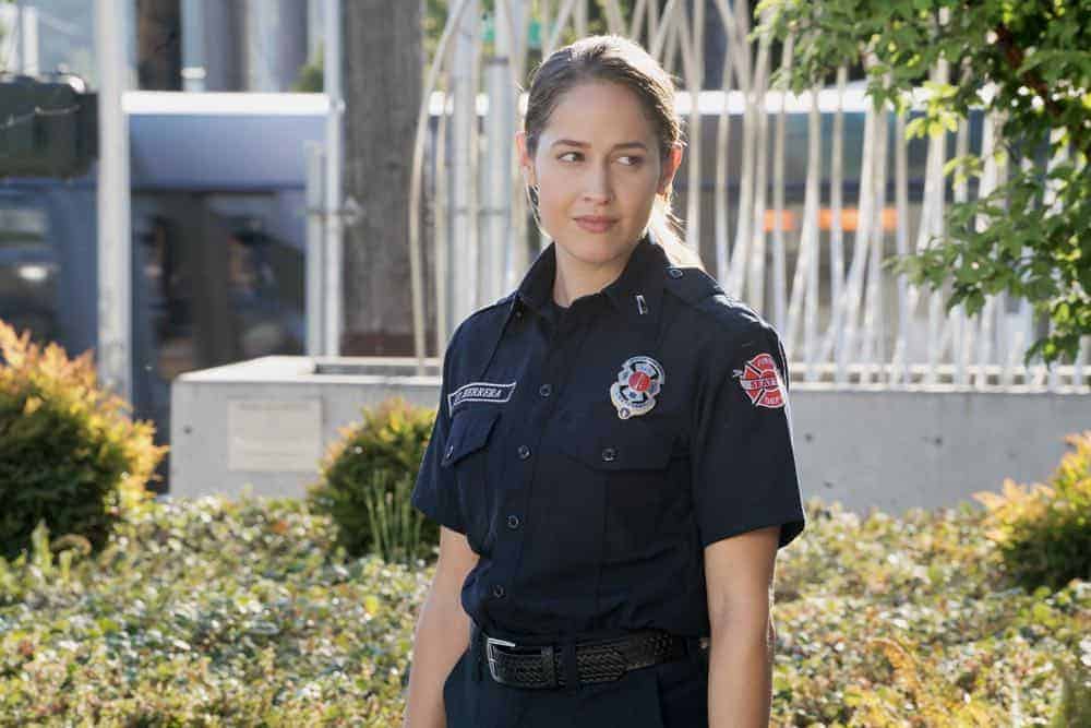 STATION 19 - "No Recovery" - Lives hang in the balance as the members of Station 19 continue to fight a raging inferno inside a skyscraper. Meanwhile, Pruitt's health is in grave danger at Grey Sloan; and a seasoned firefighter with a mysterious past arrives at Station 19, leaving everyone to wonder what the future holds, on the season two premiere of ABC's "Station 19," THURSDAY, OCT. 4 (9:01-10:00 p.m. EDT), on The ABC Television Network. (ABC/Derek Johnson) JAINA LEE ORTIZ