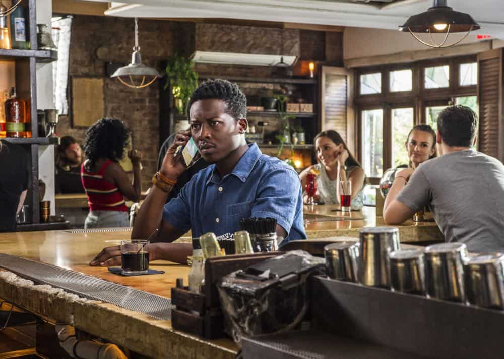 "The Good Samaritan" -- Miles gets the opportunity of a lifetime when a satellite radio company wants to put his podcast on the air, and the God Account suggests that he befriend a single mother. Also, Cara tries to build a relationship with her estranged mom, and Rakesh is crushed when he spots Jaya on a date, on GOD FRIENDED ME, Sunday, Oct. 7 (8:00-9:00 PM, ET/PT) on the CBS Television Network. Pictured: Brandon Micheal Hall as Miles Finer. Photo: Jeff Neira/CBSé2018 CBS Broadcasting, Inc. All Rights Reserved