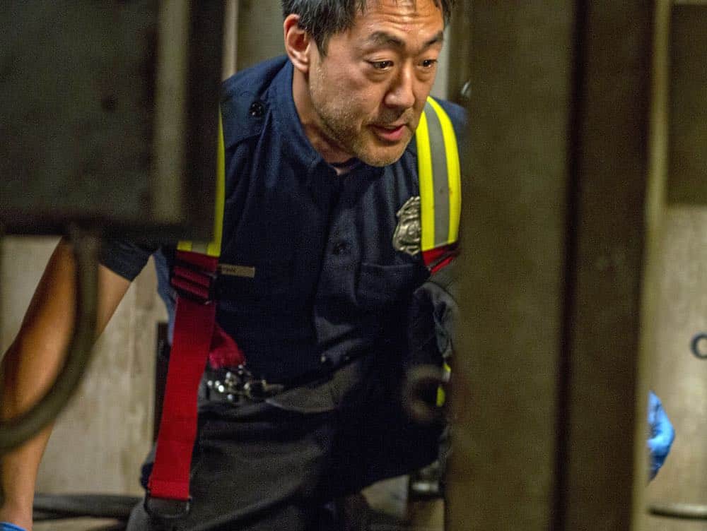 9-1-1: Kenneth Choi in the “Stuck” episode of 9-1-1 airing Monday, Oct. 8 (9:00-10:00 PM ET/PT) on FOX. © 2018 FOX Broadcasting. CR: Jack Zeman / FOX. 9-1-1: Kenneth Choi in the “Stuck” episode of 9-1-1 airing Monday, Oct. 8 (9:00-10:00 PM ET/PT) on FOX. © 2018 FOX Broadcasting. CR: Jack Zeman / FOX.