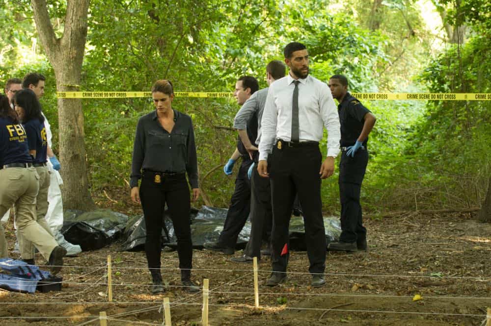 "Prey" -- Special Agent Maggie Bell, Special Agent OA Zidan and the team investigate the murders of 18 young women with help from a survivor associated with the deceased, on FBI, Tuesday, Oct. 9 (9:00-10:00 PM, ET/PT) on the CBS Television Network. Pictured: Missy Peregrym, Zeeko Zaki Photo: Jeffrey Neira/CBS é2018 CBS Broadcasting, Inc. All Rights Reserved
