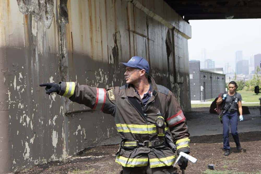 CHICAGO FIRE. -- "Thirty Percent Sleight of Hand" Episode 703 -- Pictured: Taylor Kinney as Kelly Severide -- (Photo by: Adrian Burrows/NBC)