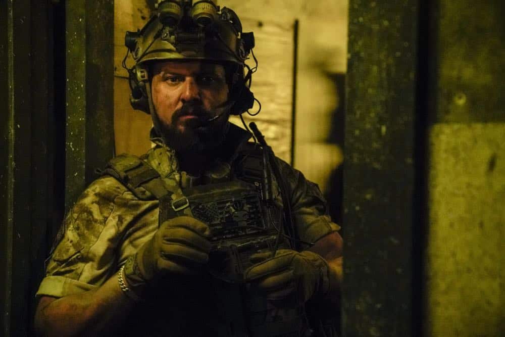 "Never Say Die" -- Jason and Bravo Team travel to Saudi Arabia, where extremists take hold of an underground water source and threaten to release anthrax into the water supply. Also, Ray contemplates joining another team, on SEAL TEAM, Wednesday, Oct. 10 (9:00-10:00 PM, ET/PT) on the CBS Television Network. Pictured AJ Buckley as Sonny Quinn. Photo: Cliff Lipson/CBS é2018 CBS Broadcasting, Inc. All Rights Reserved "Never Say Die" -- Jason and Bravo Team travel to Saudi Arabia, where extremists take hold of an underground water source and threaten to release anthrax into the water supply. Also, Ray contemplates joining another team, on SEAL TEAM, Wednesday, Oct. 10 (9:00-10:00 PM, ET/PT) on the CBS Television Network. Pictured AJ Buckley as Sonny Quinn. Photo: Cliff Lipson/CBS é2018 CBS Broadcasting, Inc. All Rights Reserved