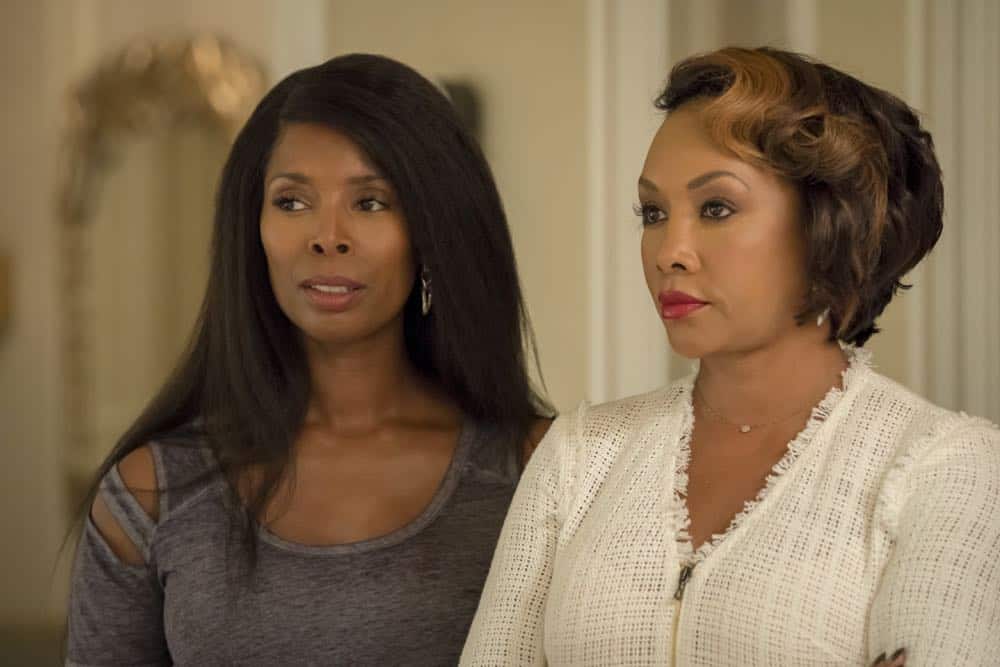 EMPIRE: L-R: Guest stars Tasha Smith and Vivica A. Fox in the "Pride" episode of EMPIRE airing Wednesday, Oct. 10 (8:00-9:00 PM ET/PT) on FOX. @2018 Fox Broadcasting Co. CR: Chuck Hodes/FOX. EMPIRE: L-R: Guest stars Tasha Smith and Vivica A. Fox in the "Pride" episode of EMPIRE airing Wednesday, Oct. 10 (8:00-9:00 PM ET/PT) on FOX. @2018 Fox Broadcasting Co. CR: Chuck Hodes/FOX.